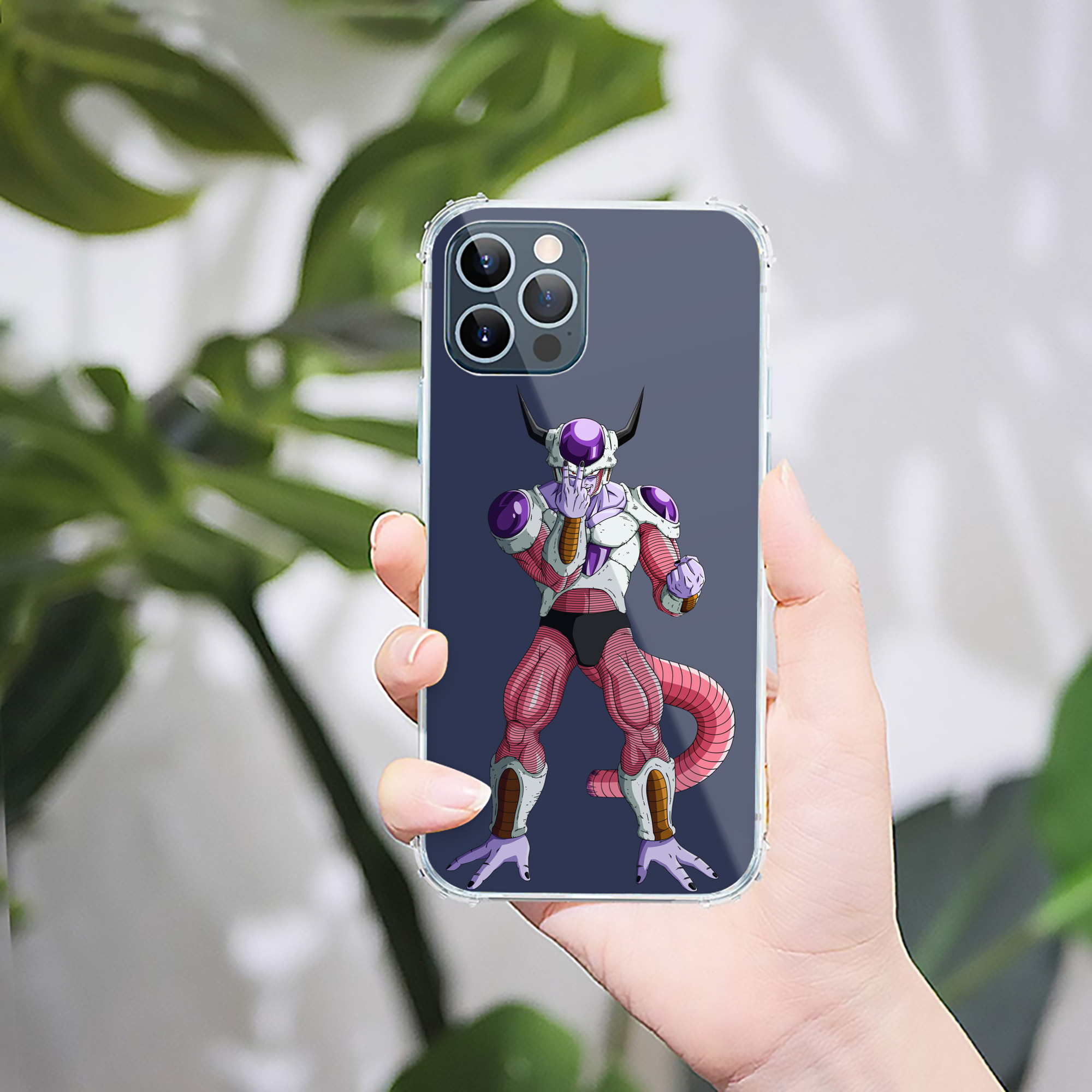 （画像用） ドラゴンボール フリーザ DRAGON BALL Frieza 【iPhone 12シリーズ対応】透明スマホケース（クリアソフトケース）